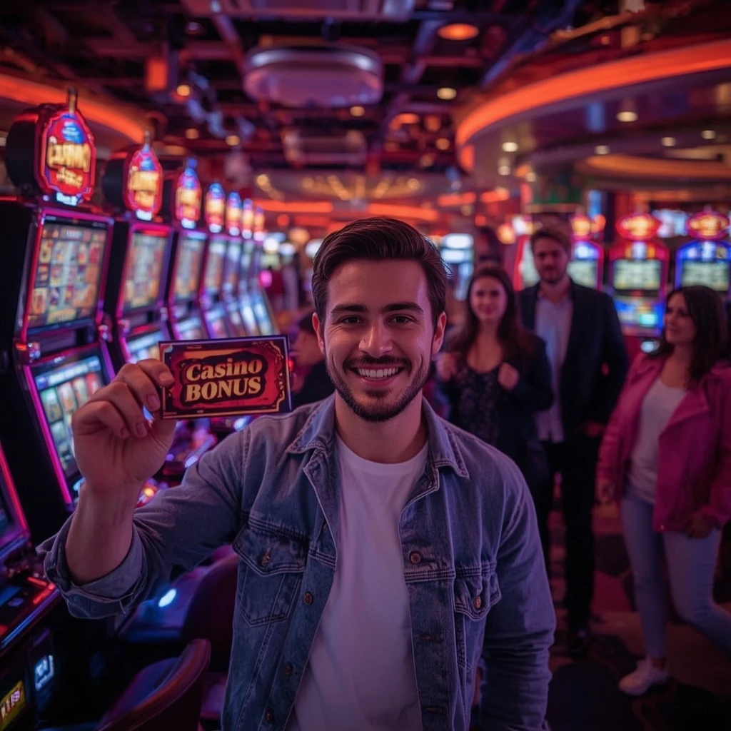 personne tenant un bonus VIPER WIN CASINO